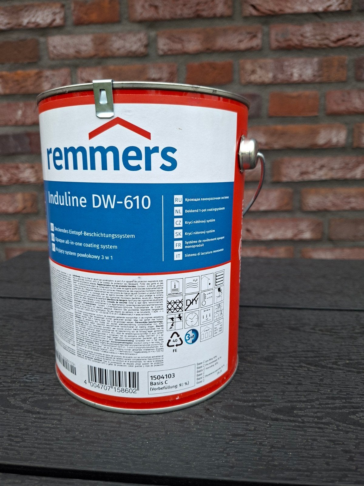 Remmers induline beits zwart 2,5 liter, Zwart, Nieuw, Beits, Ophalen of Verzenden