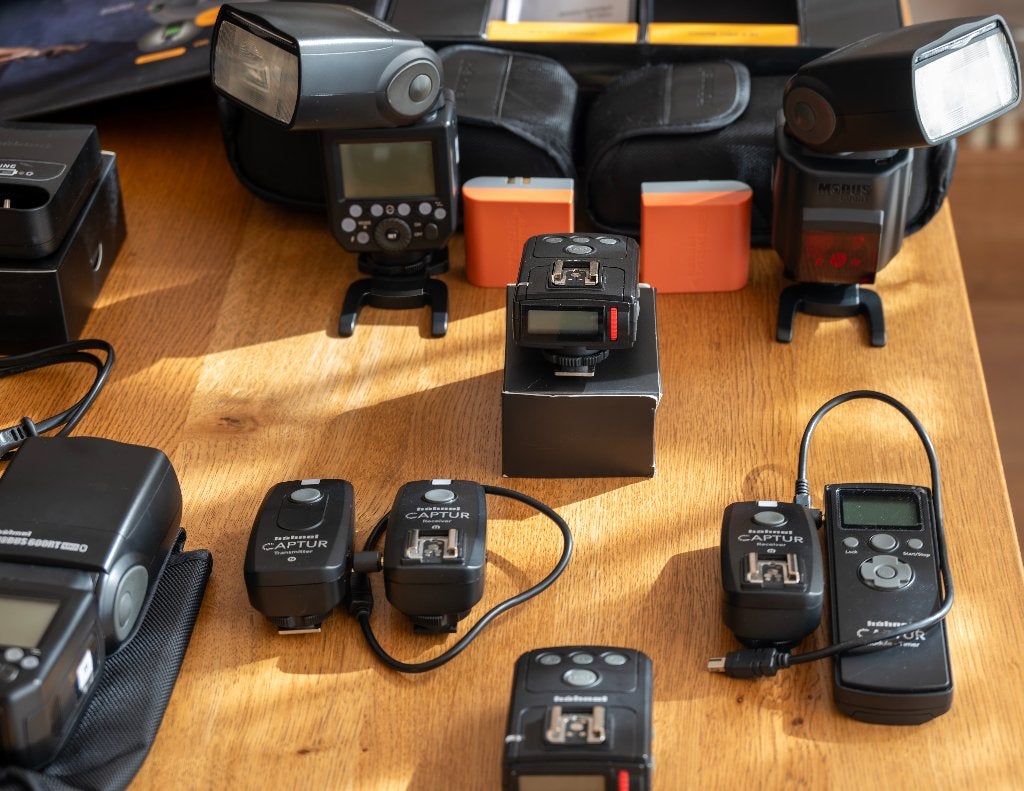 Hähnel Modus 600RT Nikon Flitsset - Complete Studioset (4x), Gebruikt, Externe flitser, Nikon, Overige merken