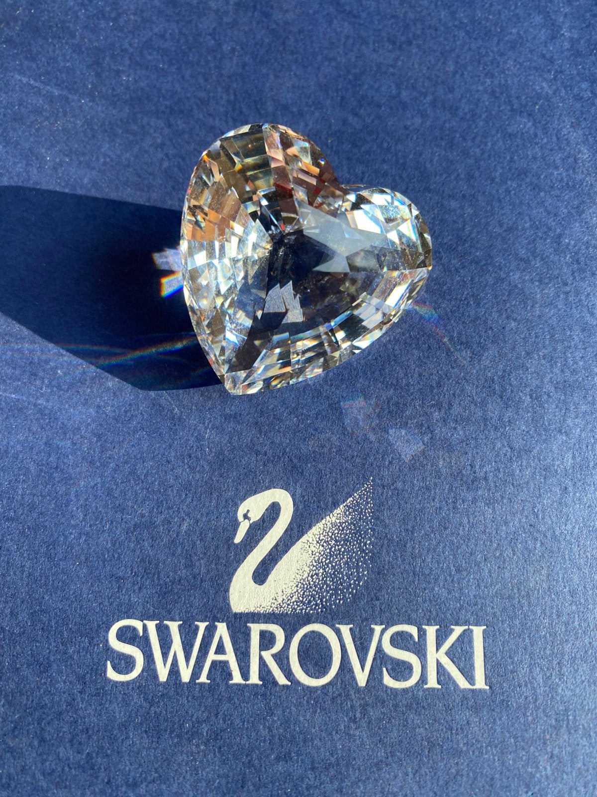 Swarovski, wit hart 4 cm, in zeer goede staat, Verzamelen, Ophalen of Verzenden, Zo goed als nieuw, Figuurtje