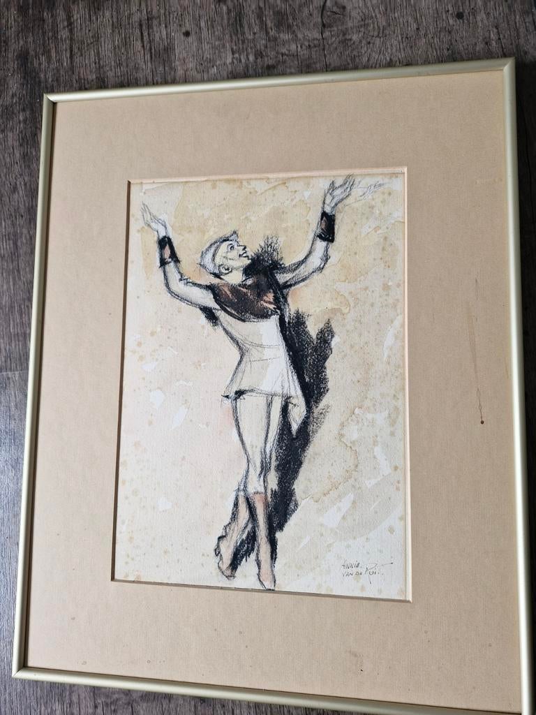2 pen tekeningen 40x50, Ophalen of Verzenden
