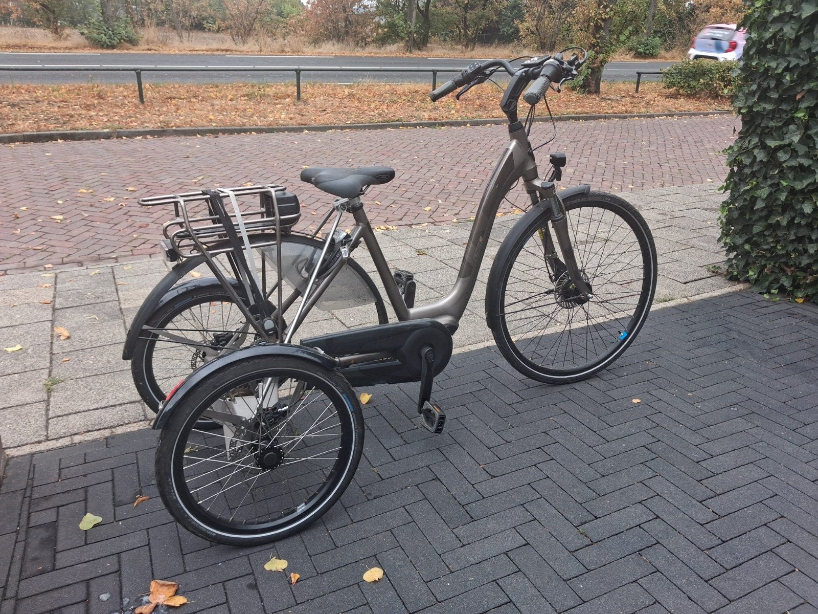 Giant elektrische fietsdriewieler, Ophalen, Gebruikt
