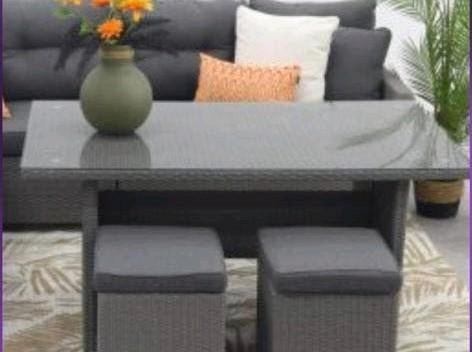 Wicker lounge dining tafel. NIEUW!, Ophalen, Nieuw
