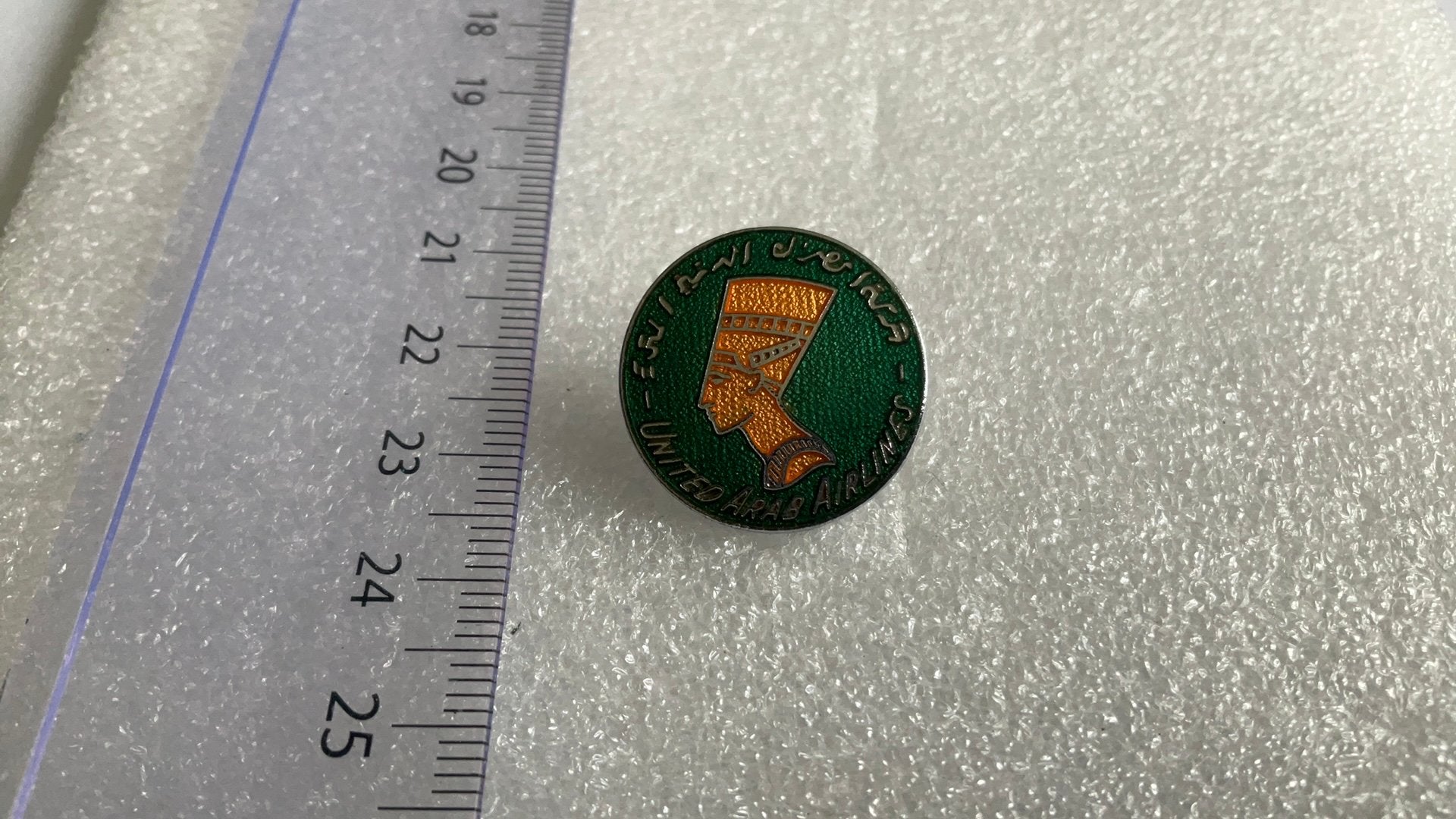 Broche united Arab airlines Egypte, Ophalen of Verzenden, Zo goed als nieuw, Kaart, Foto of Prent