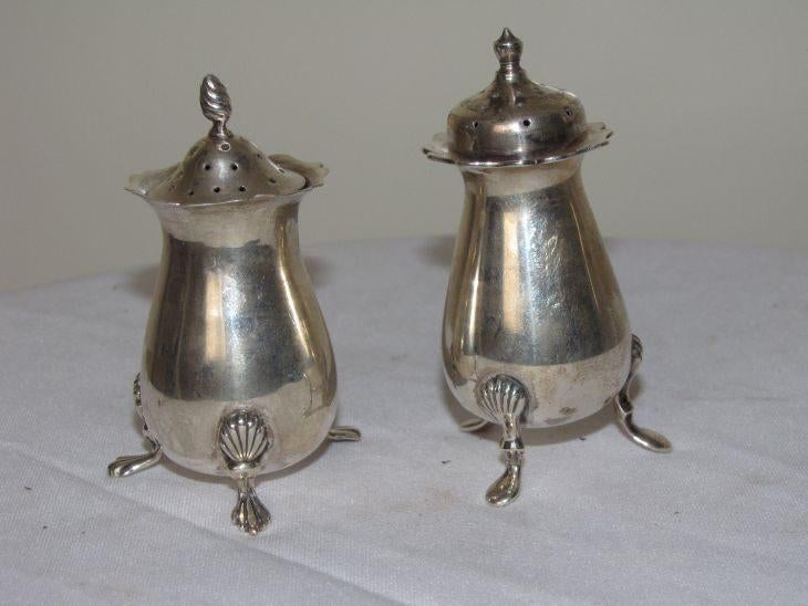 Peper en zout strooiers, Verzenden, Zilver