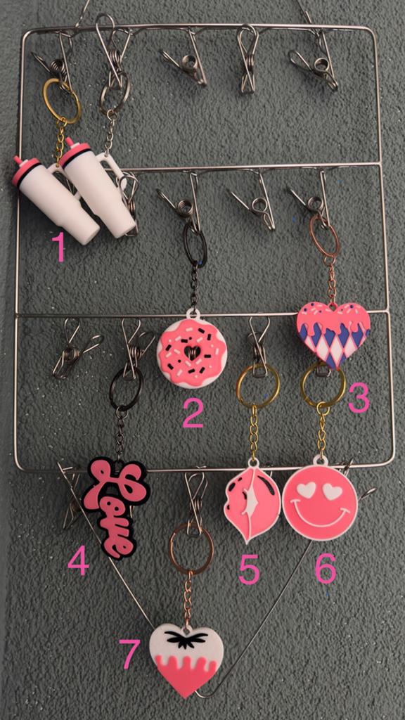 Leuke sleutelhangers: donut, hartjes,stanleys, smiley, Ophalen of Verzenden, Nieuw, Overige typen