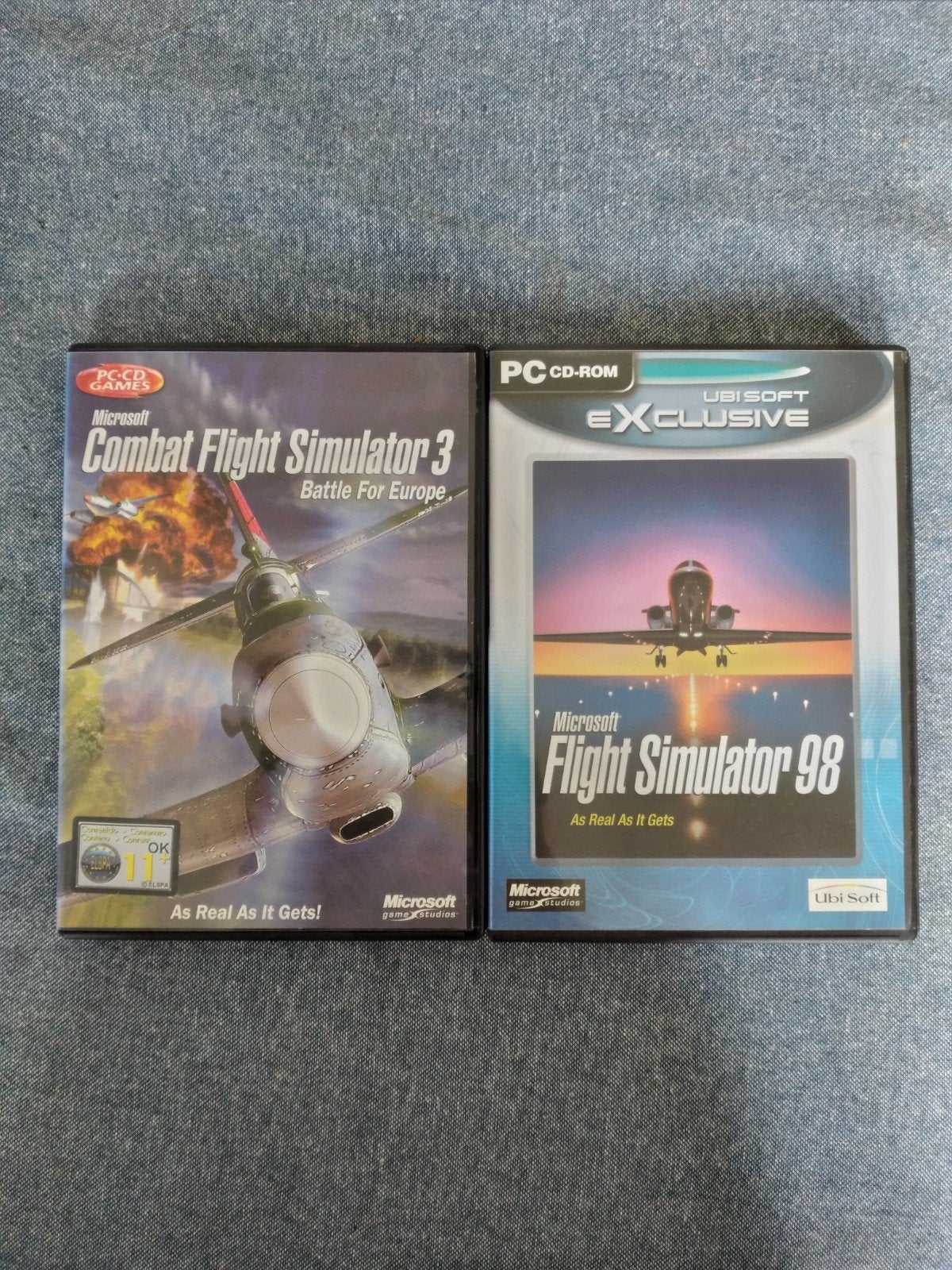 pc games 2x flight simulator, 1 speler, Ophalen of Verzenden, Zo goed als nieuw, Vanaf 12 jaar