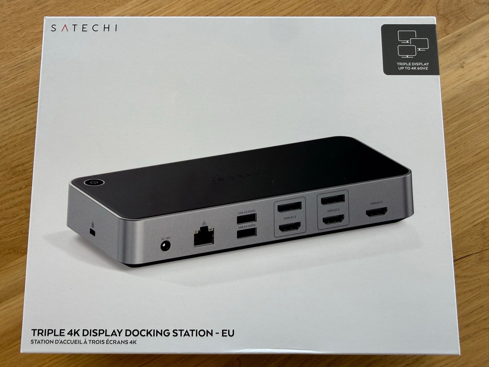 Satechi Triple 4K Display Docking Station - EU, Ophalen, Zo goed als nieuw, Docking station, Laptop
