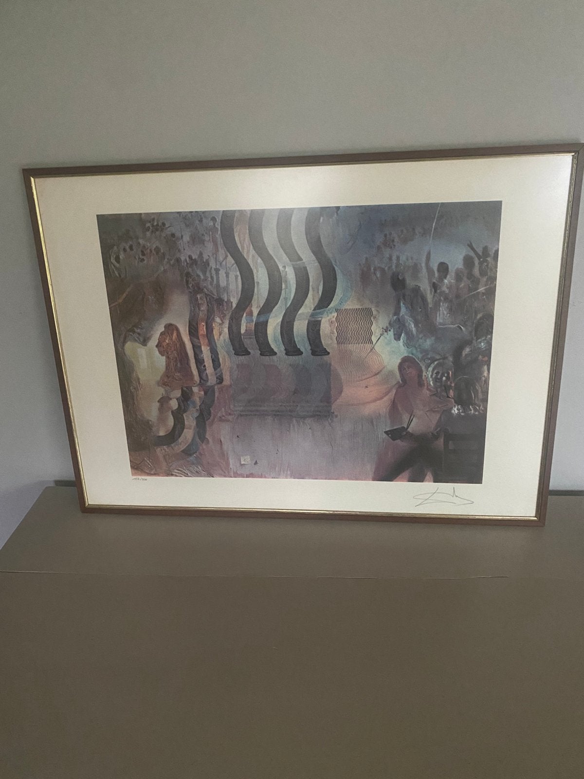 Litho Dali De Apotheose van de dollar., Antiek en Kunst, Ophalen of Verzenden