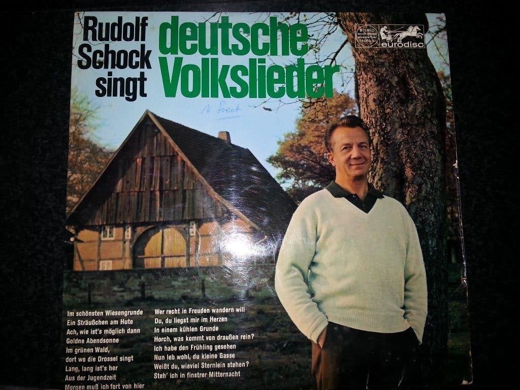 Rudolf Schock - Rudolf Schock Singt Deutsche Volkslieder, Ophalen of Verzenden, Zo goed als nieuw, 12 inch, LP