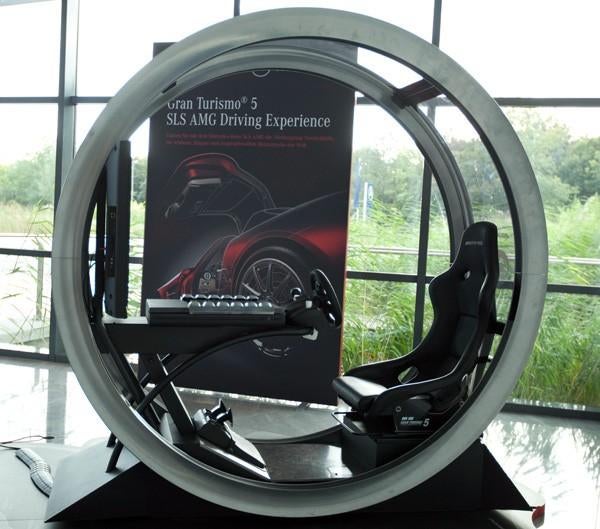 Playstation 3 x mercedes amg x gran turismo race simulator, Ophalen of Verzenden, Zo goed als nieuw, Met 1 controller, Slim