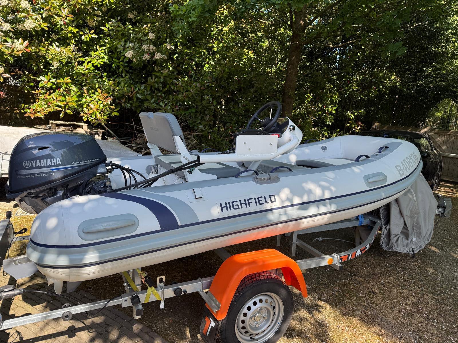 Highfield 340 Classic Rib met motor., Watersport en Boten, Ophalen, Aluminium, Gebruikt, Peddels