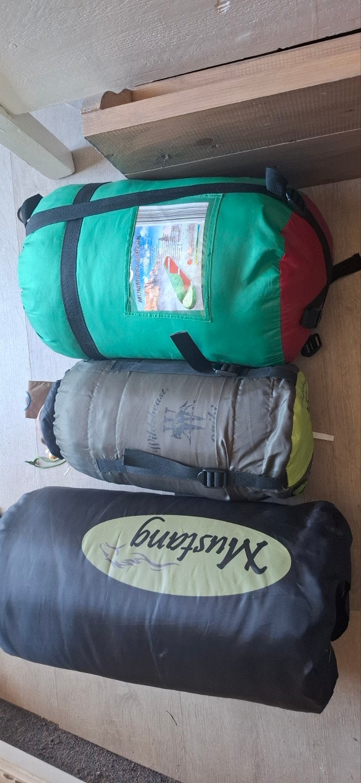 Slaapzakken en travelsheet, Ophalen, Gebruikt