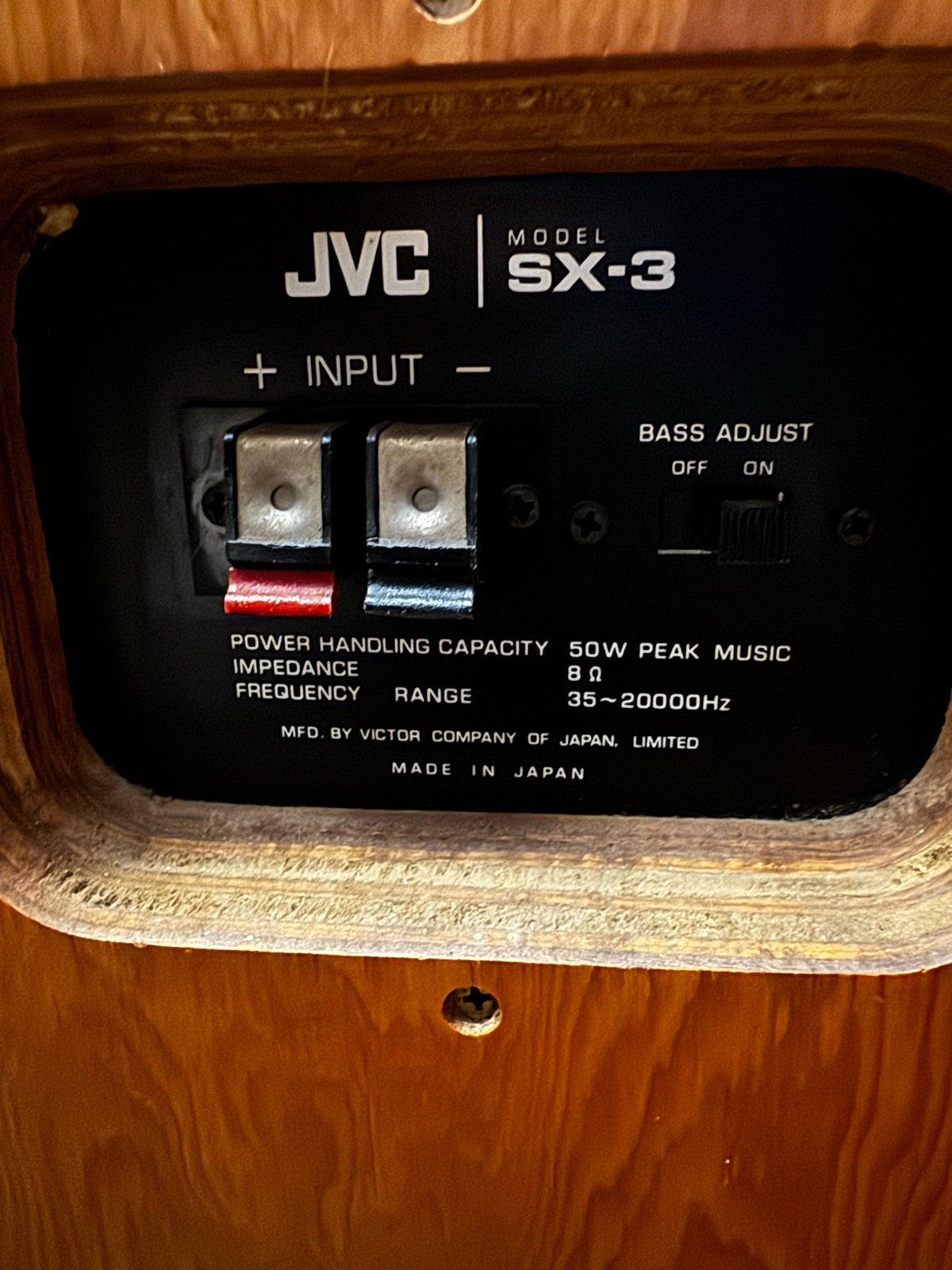 JVC SX-3 Vintage Boekenplank Speakers - Made in Japan, Ophalen, Gebruikt, JVC, Minder dan 60 watt