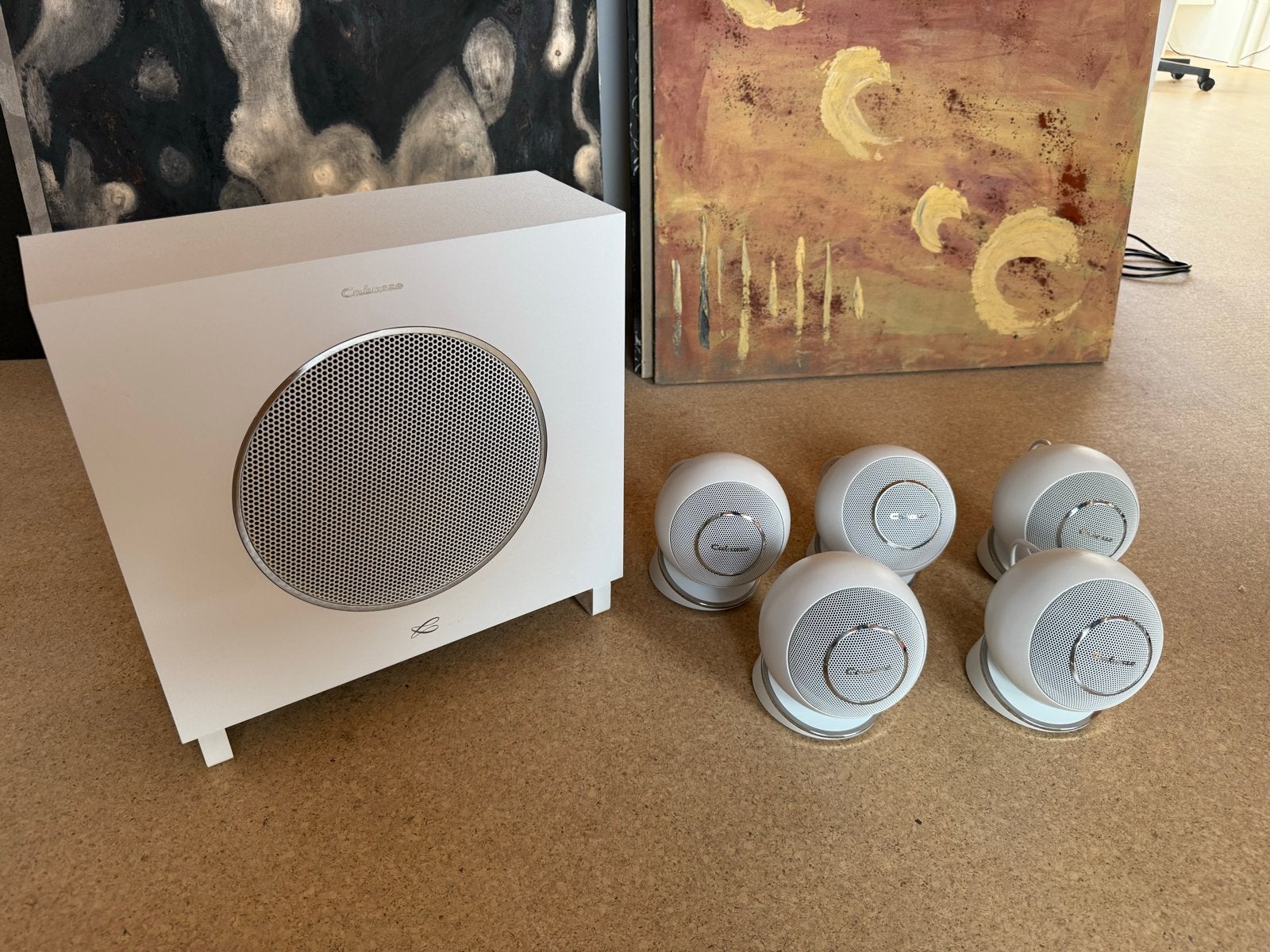 Cabasse Eole 4 5.1 Surround Set - Wit, Audio, Tv en Foto, Luidsprekers, Zo goed als nieuw, Surroundset, 150 watt of meer, Overige merken