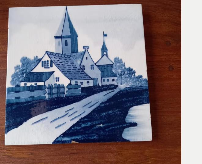 Prachtige tegel met ietwat relief Jugendstil?, Ophalen of Verzenden