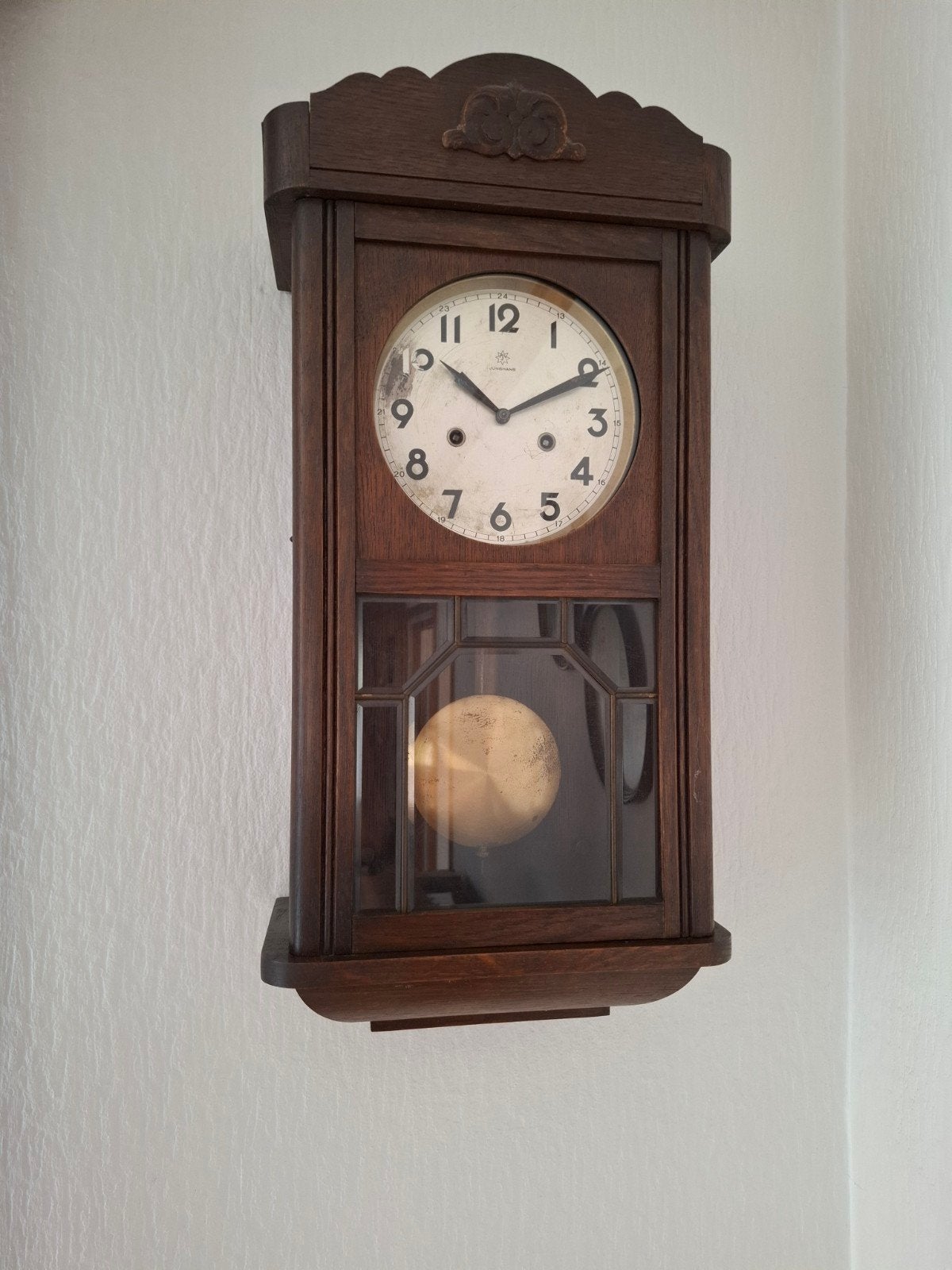 Antieke Junghans Wandklok - Klassiek Design, Ophalen