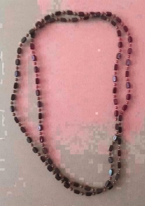 Kunststof Ketting 120 cm bruin, Ophalen of Verzenden, Zo goed als nieuw, Bruin, Overige materialen