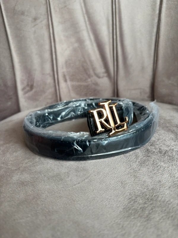 Nieuwe Ralph Lauren riem met goudkleurige gesp, Kleding | Dames, Riemen en Ceinturen, Zwart, Nieuw, Tailleriem, Ophalen of Verzenden