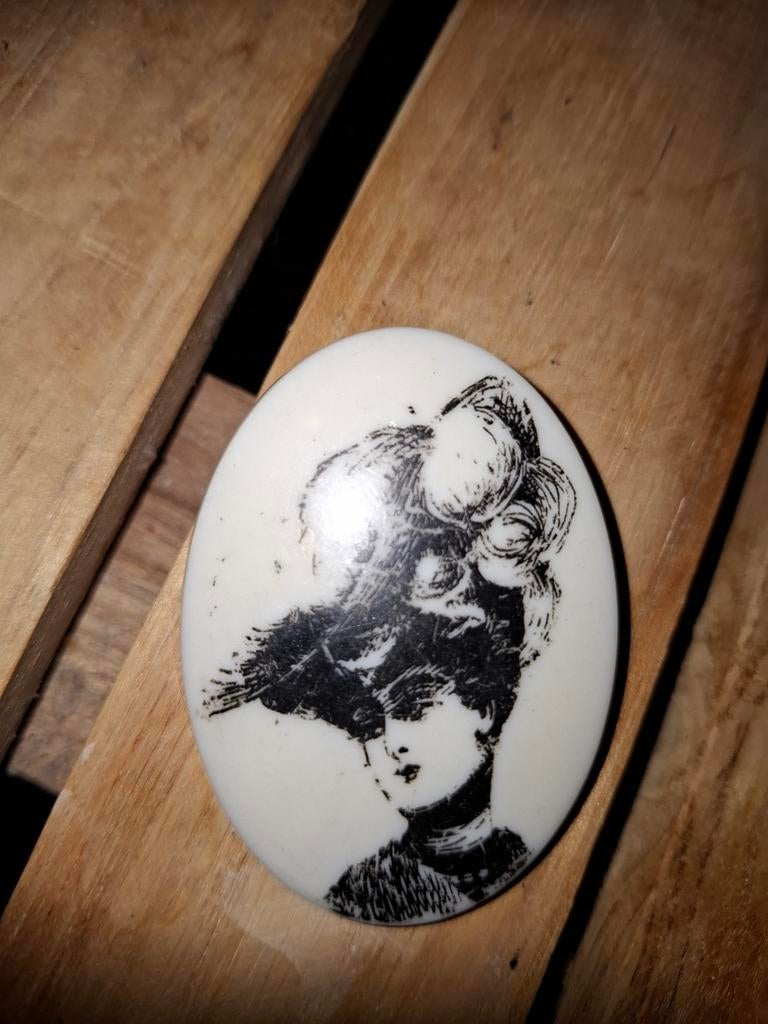 Vintage jaren 70 broche, Ophalen of Verzenden, Overige materialen, Broche