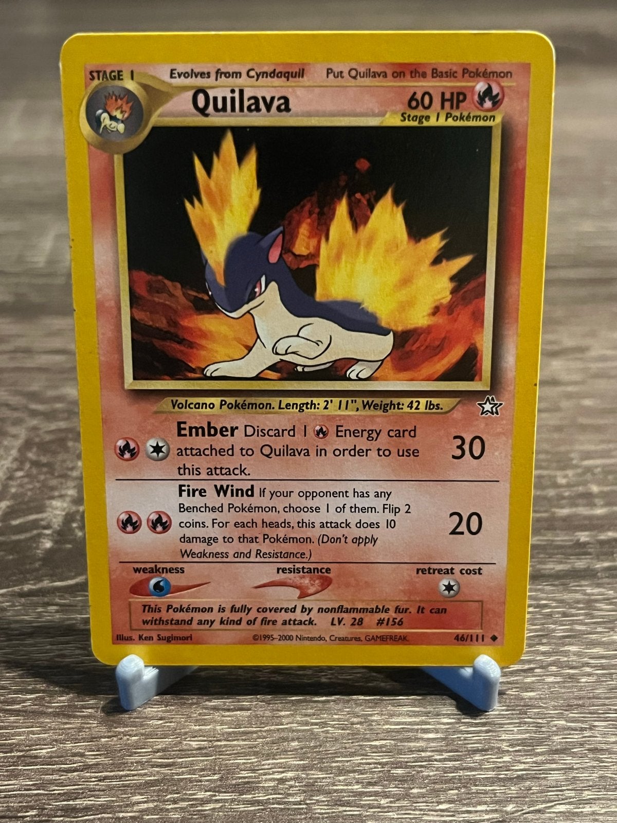 Quilava (46/111) - Neo Genesis - EX, Ophalen of Verzenden, Gebruikt, Losse kaart