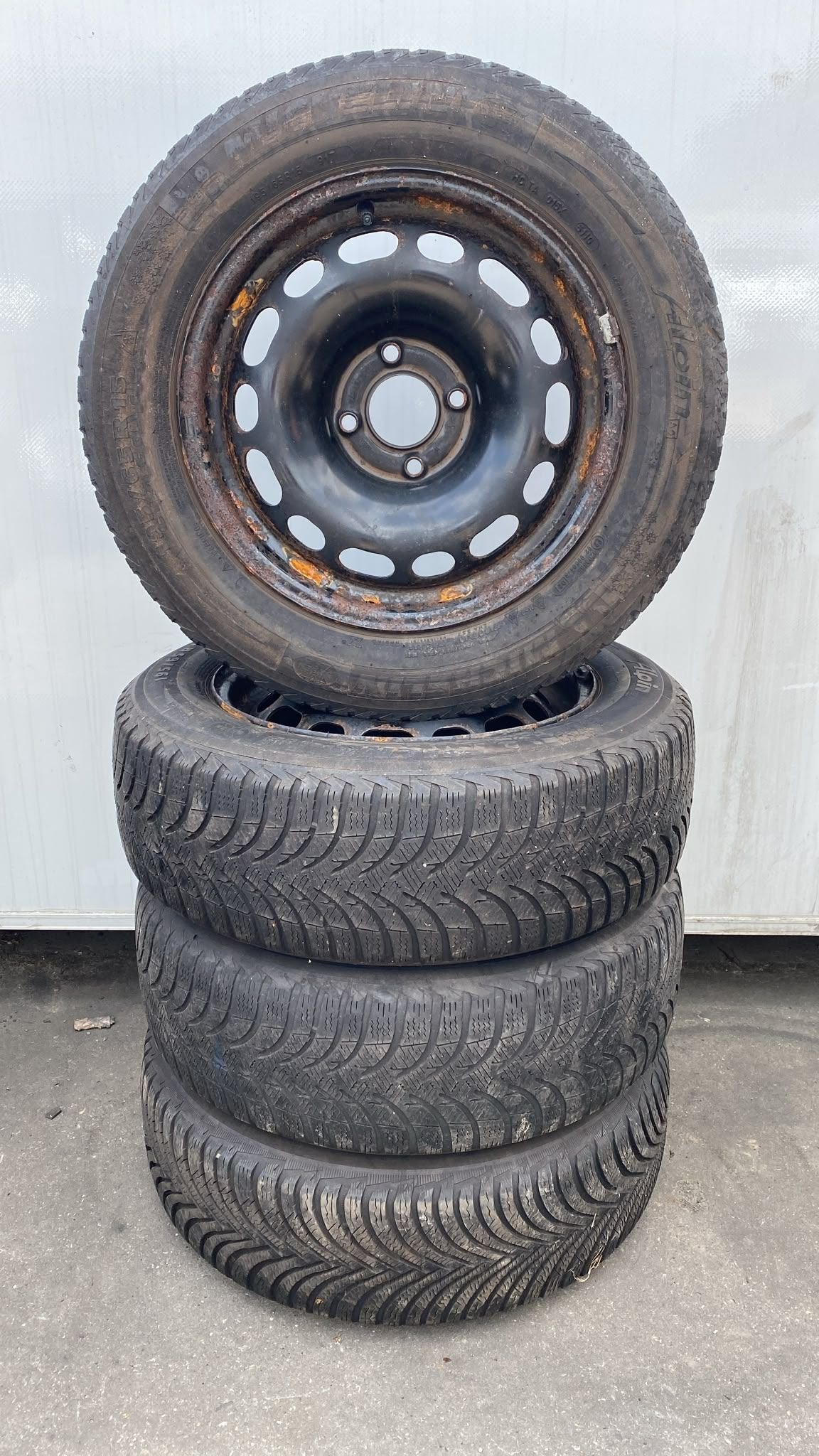 Citroen Berlingo Peugeot Partner Winter Banden Set 195-65-16, Gebruikt, -, -, Banden en Velgen