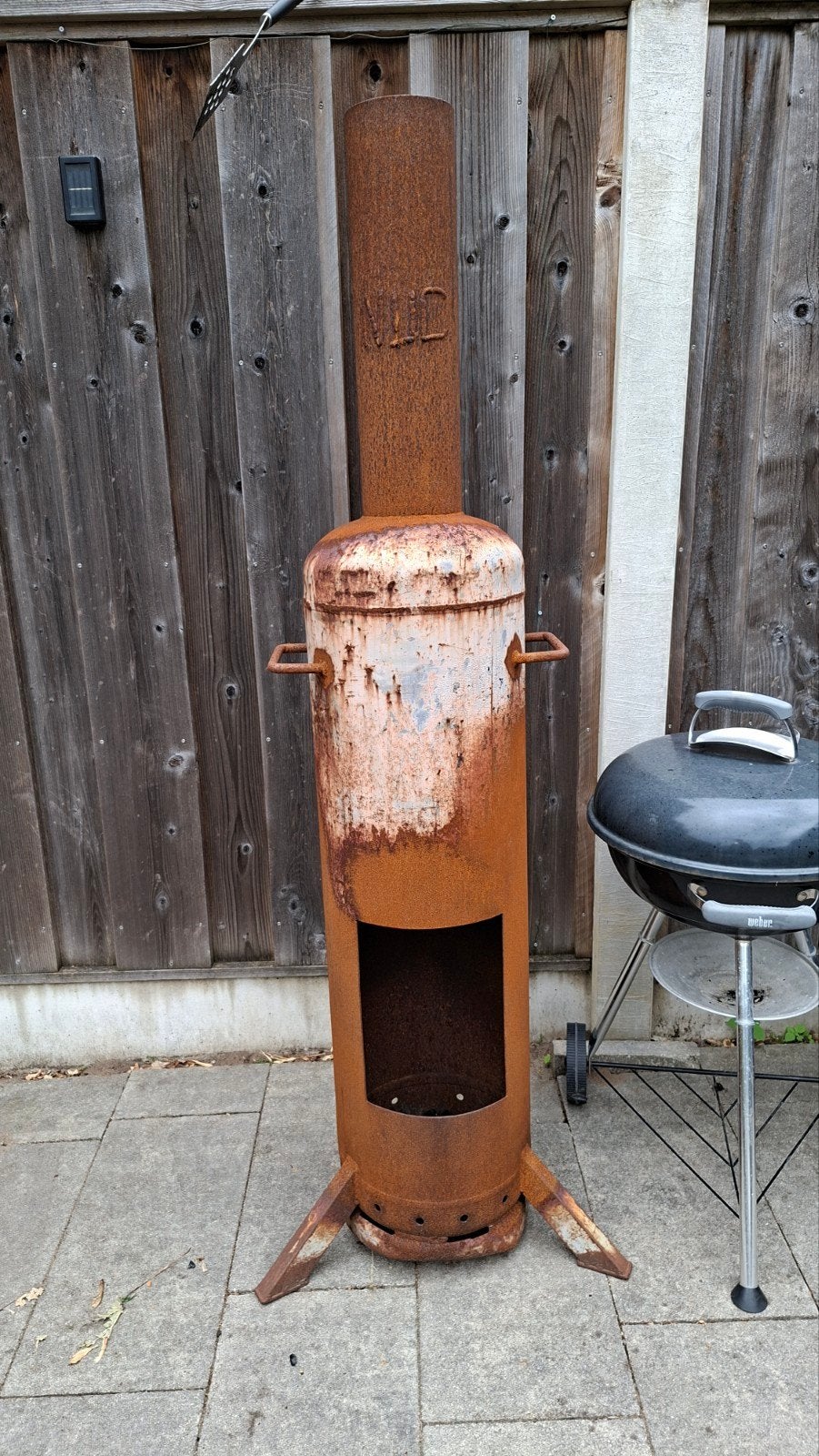 Zware kwaliteit vuurkorf / vuurton - ca. 160cm hoog, Ophalen, Gebruikt, Vuurkorf