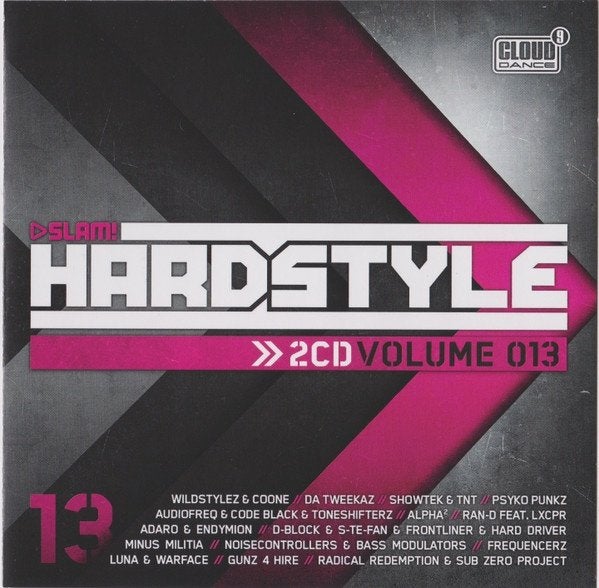 dubbel C.D. (2016) SLAM ! Hardstyle volume 013, Gebruikt, Inclusief doosje, Ophalen of Verzenden, Dance en House