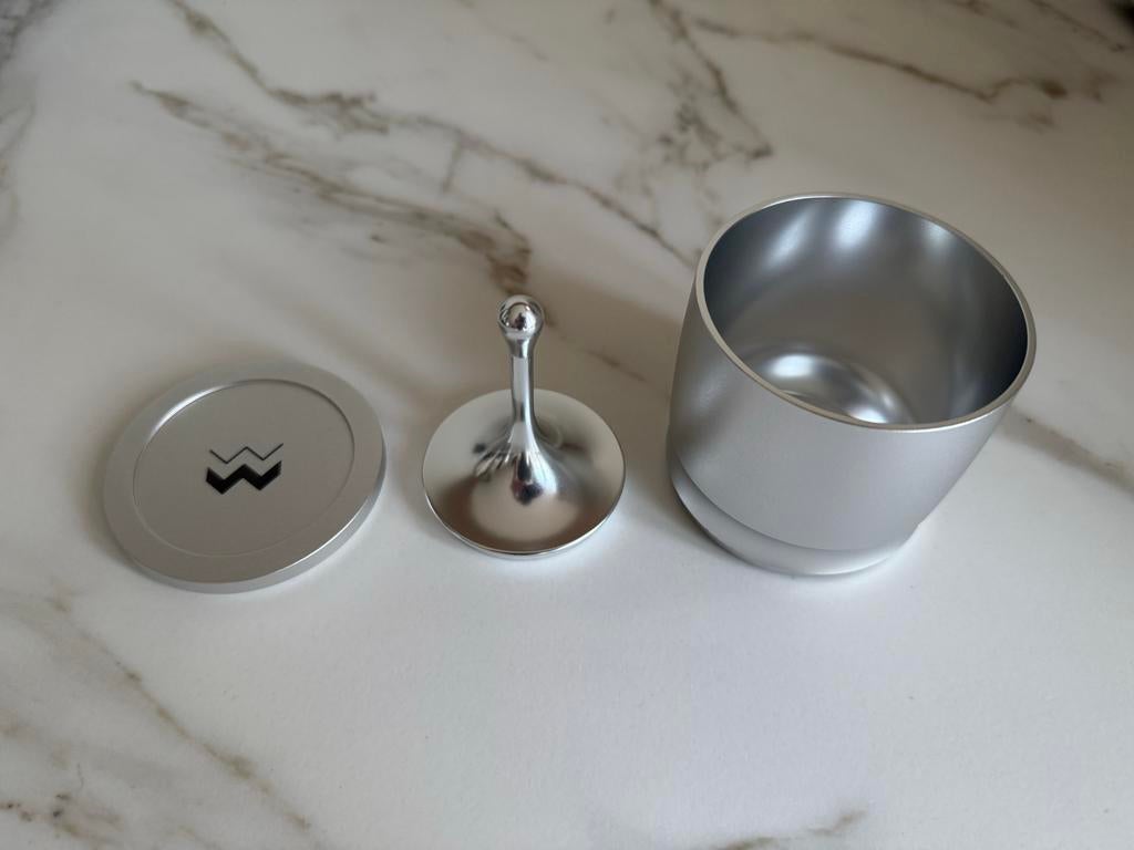 Weber Workshops Blind Shaker Zilver - zo goed als nieuw, Witgoed en Apparatuur, Ophalen of Verzenden, Zo goed als nieuw, Barista-accessoire