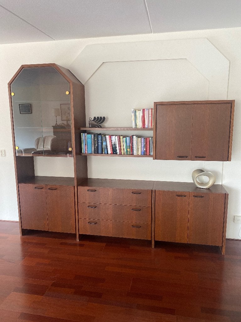 Huiskamer meubel kast, Ophalen, Met deur(en), Glas, Vintage