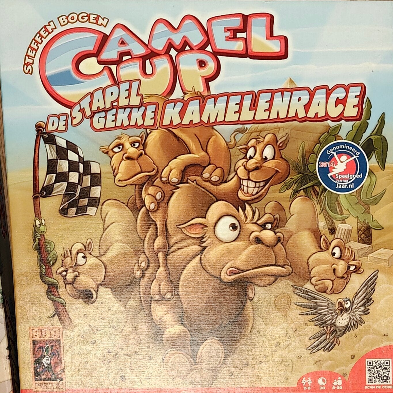 Camel Up Bordspel + Supercup Uitbreiding & Sahara Speelmat, Drie of vier spelers, Ophalen of Verzenden, Zo goed als nieuw, 999 Games