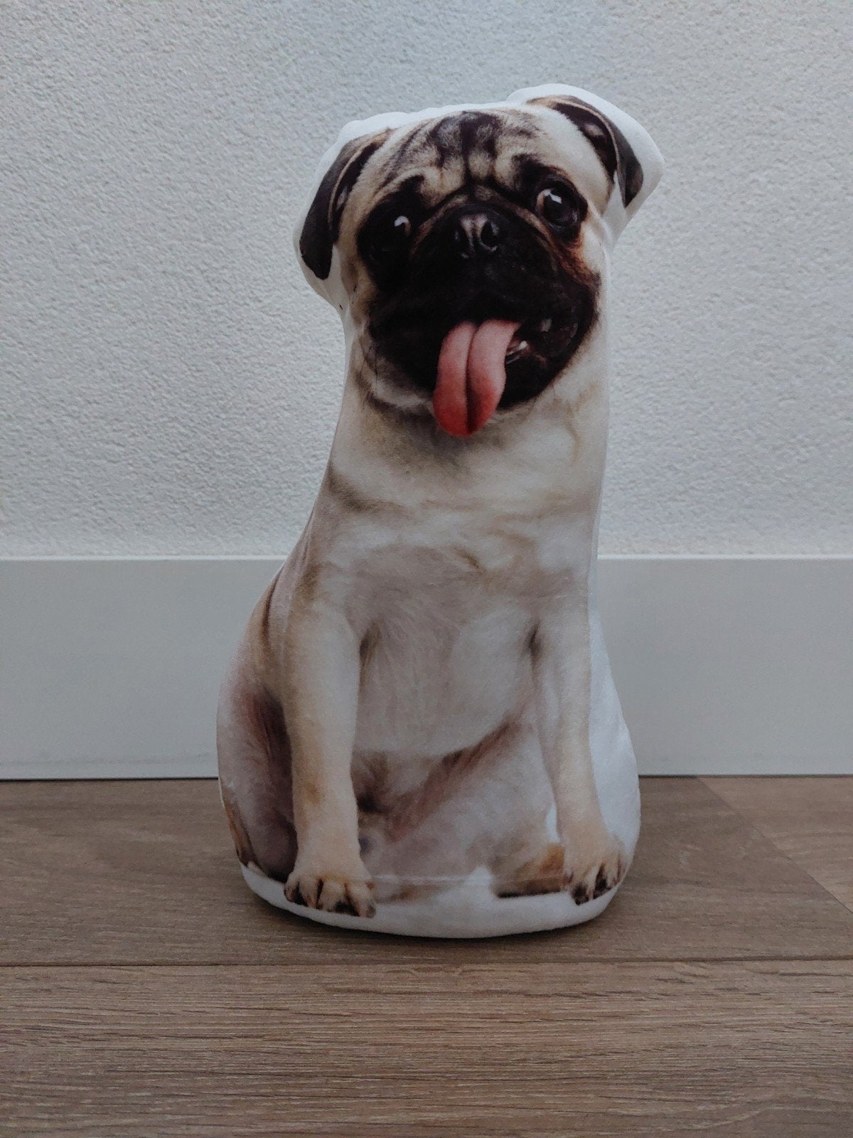 Mopshond deurstopper knuffel, Ophalen of Verzenden, Zo goed als nieuw, Binnen