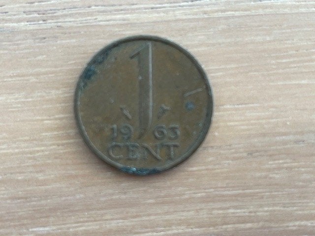 1 Cent 1963, Postzegels en Munten, Munten | Nederland, Ophalen of Verzenden, Koningin Juliana, 1 cent, Losse munt