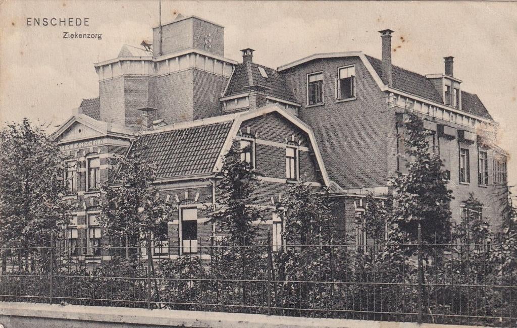 Enschede, Ziekenhuis., Verzenden, Voor 1920, Gelopen, Overijssel