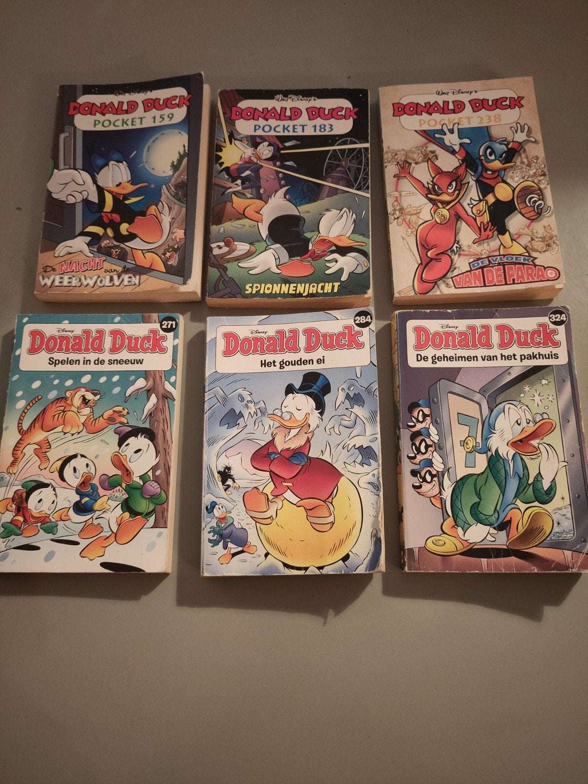 Donald Duck Pockets en stripboeken - 6 stuks, Meerdere stripboeken, Ophalen of Verzenden, Gelezen