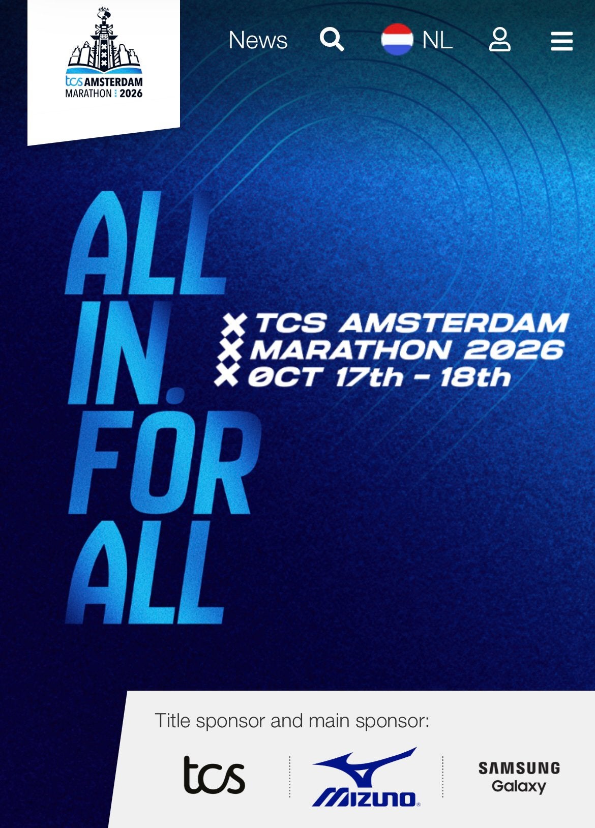 TCS Amsterdam Marathon 2026, Eén persoon