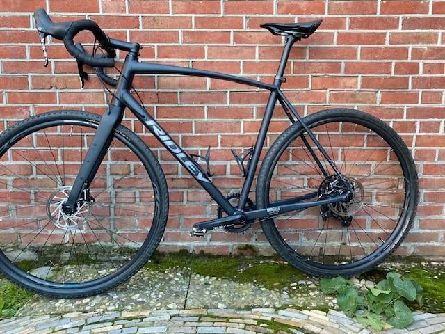 Matzwarte Ridley Kanzo A Apex maat L, Fietsen en Brommers, Fietsen | Racefietsen, 28 inch, Heren, Aluminium, Zo goed als nieuw