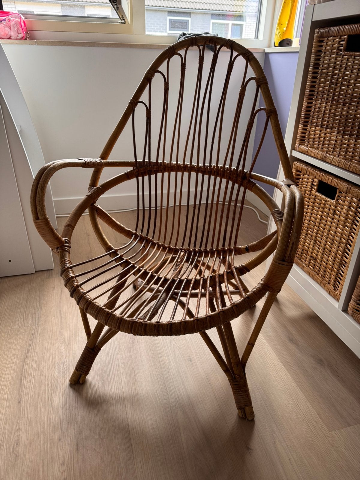 Rotan stoeltje, Kinderen en Baby's, Kinderkamer | Tafels en Stoelen, Ophalen, Gebruikt