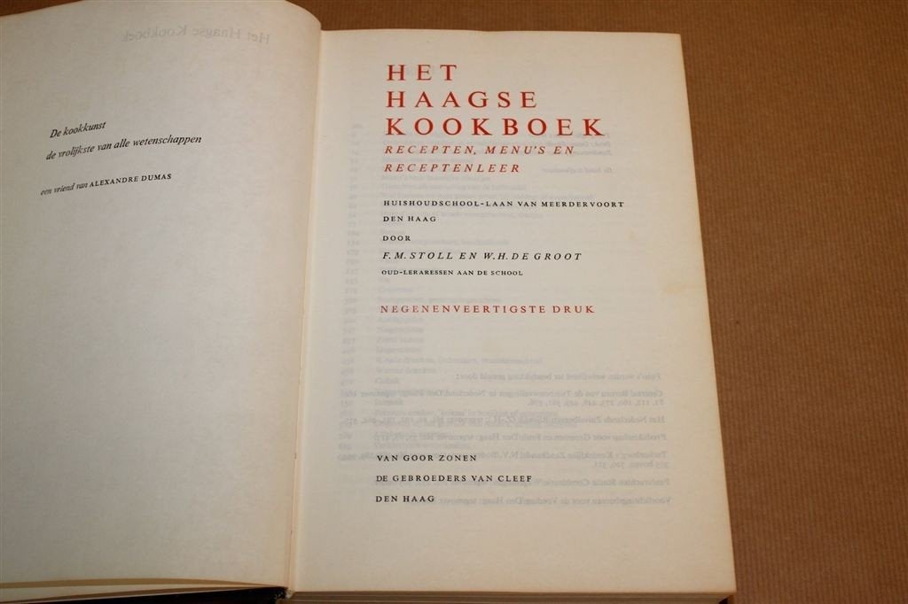 Het Haagse Kookboek — 624 Recepten, Vintage 1967, Ophalen of Verzenden, Gelezen, Nederland en België