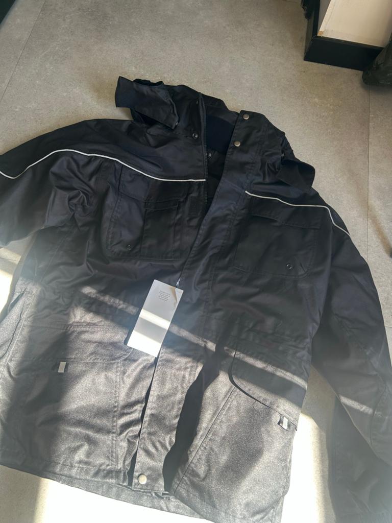 Samurai Winter Werkjas - Zwart met Witte Details, Kleding | Heren, Jassen | Winter, Ophalen of Verzenden, Nieuw, Overige maten