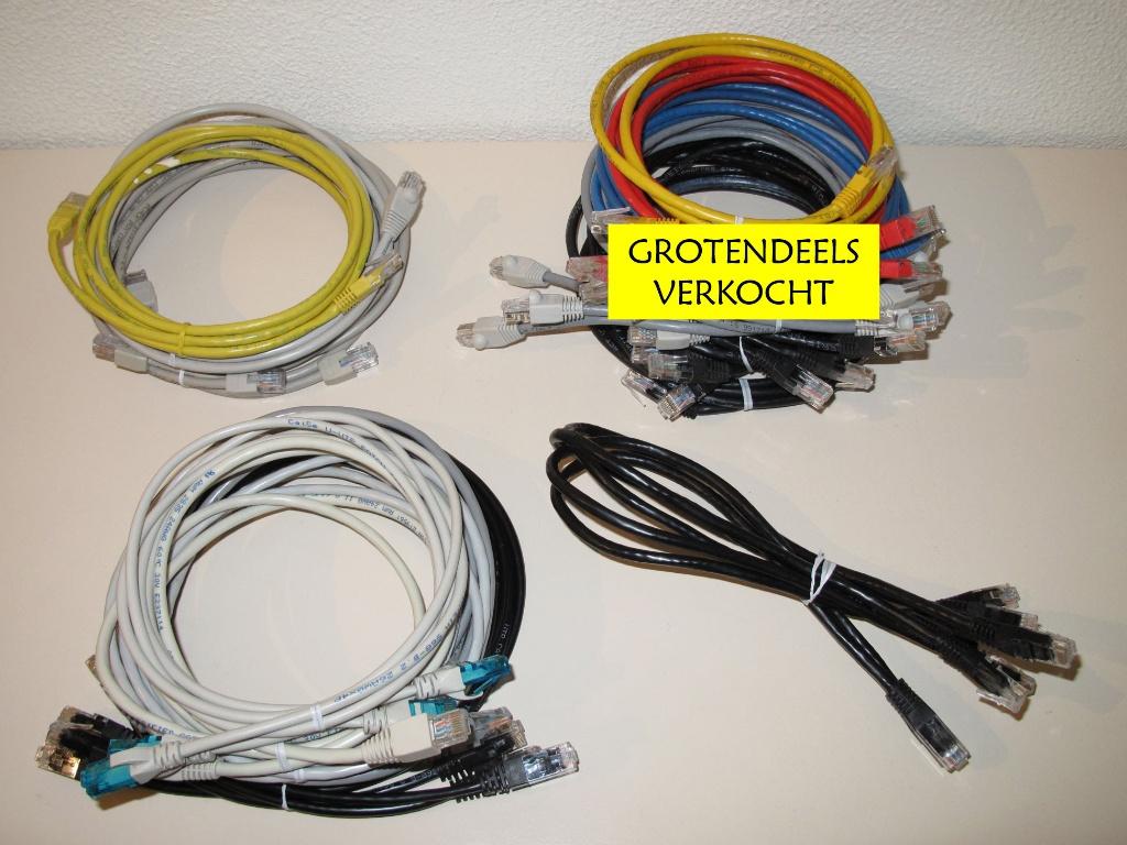 Korte UTP kabels CAT5 en CAT6, Ophalen of Verzenden, Gebruikt