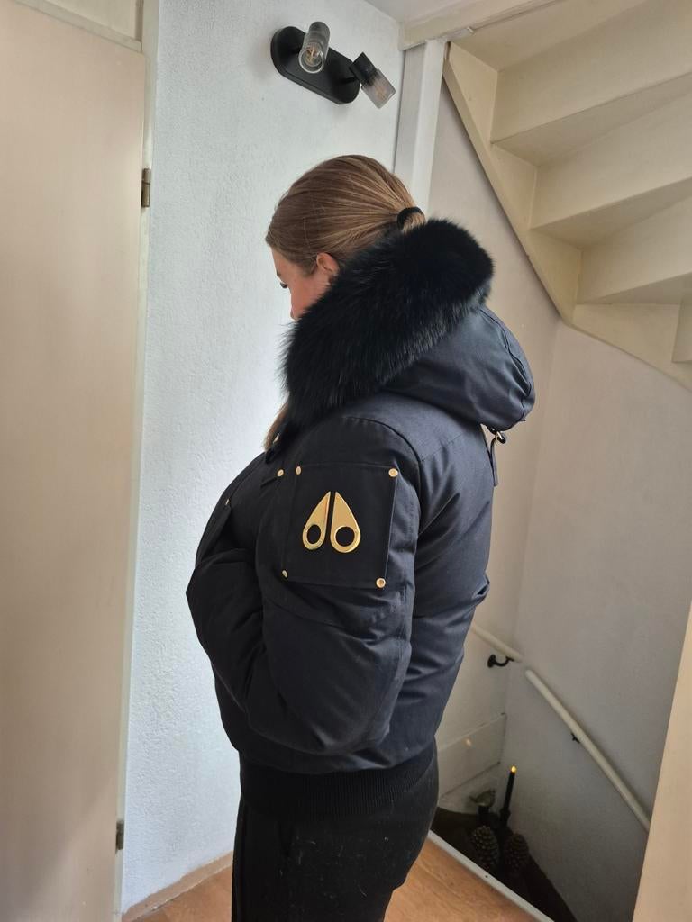 Moose Knuckles jas maat M, Kleding | Dames, Jassen | Winter, Maat 38/40 (M), Zwart, Ophalen of Verzenden, Zo goed als nieuw