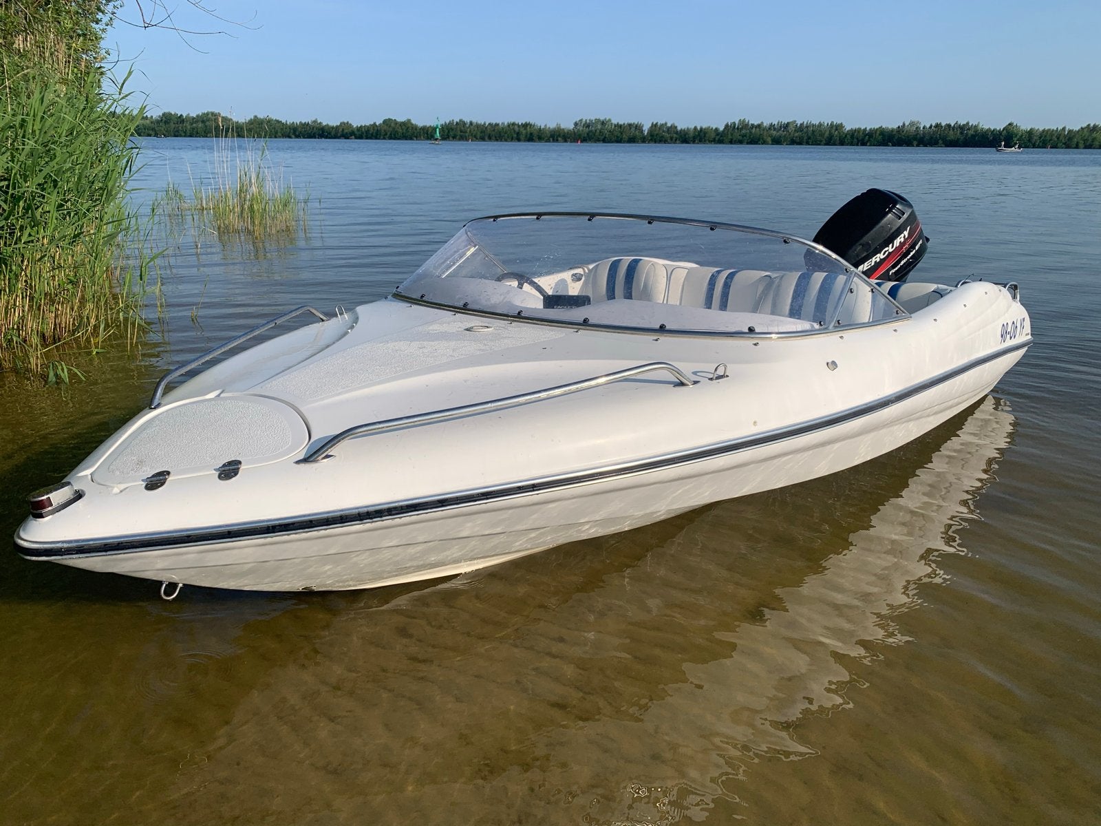 Complete speedboot 470 met 60pk mercury 4-takt EFI + trailer, Watersport en Boten, Ophalen, Gebruikt, Viertaktmotor, 55 cm