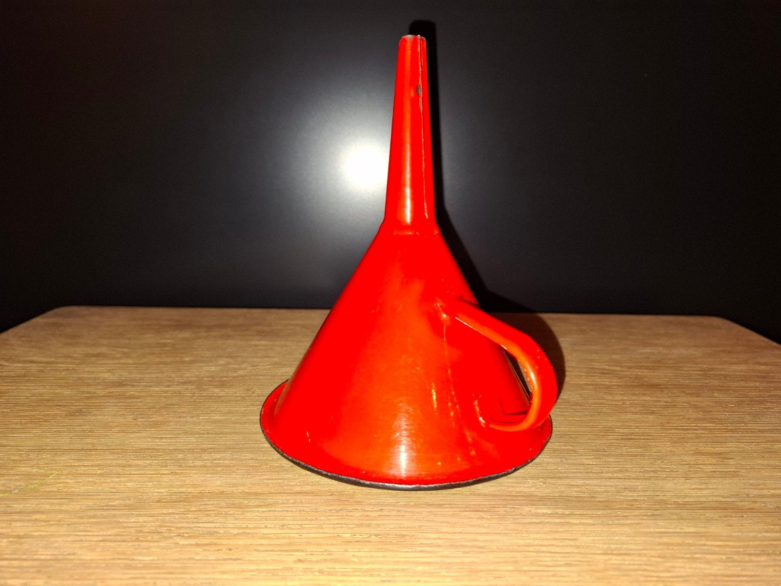 Rode emaille trechter (vintage), Ophalen of Verzenden