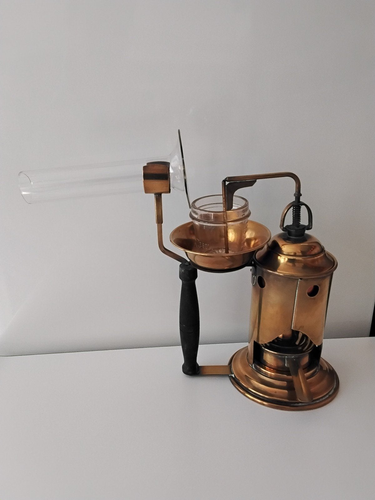 Vintage koperen/messing inhalator compleet (ca.1930), Ophalen