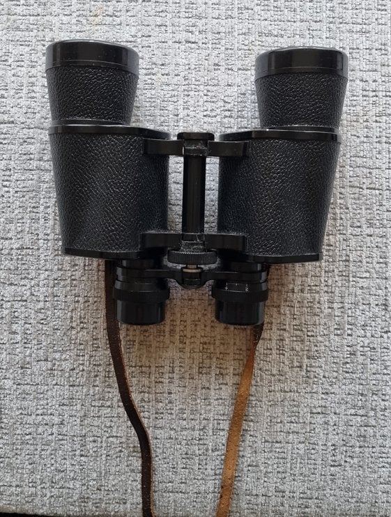 vintage verrekijker jaren zeventig, Gebruikt, Minder dan 8x, Met hoes of tas, Porro (met knik)