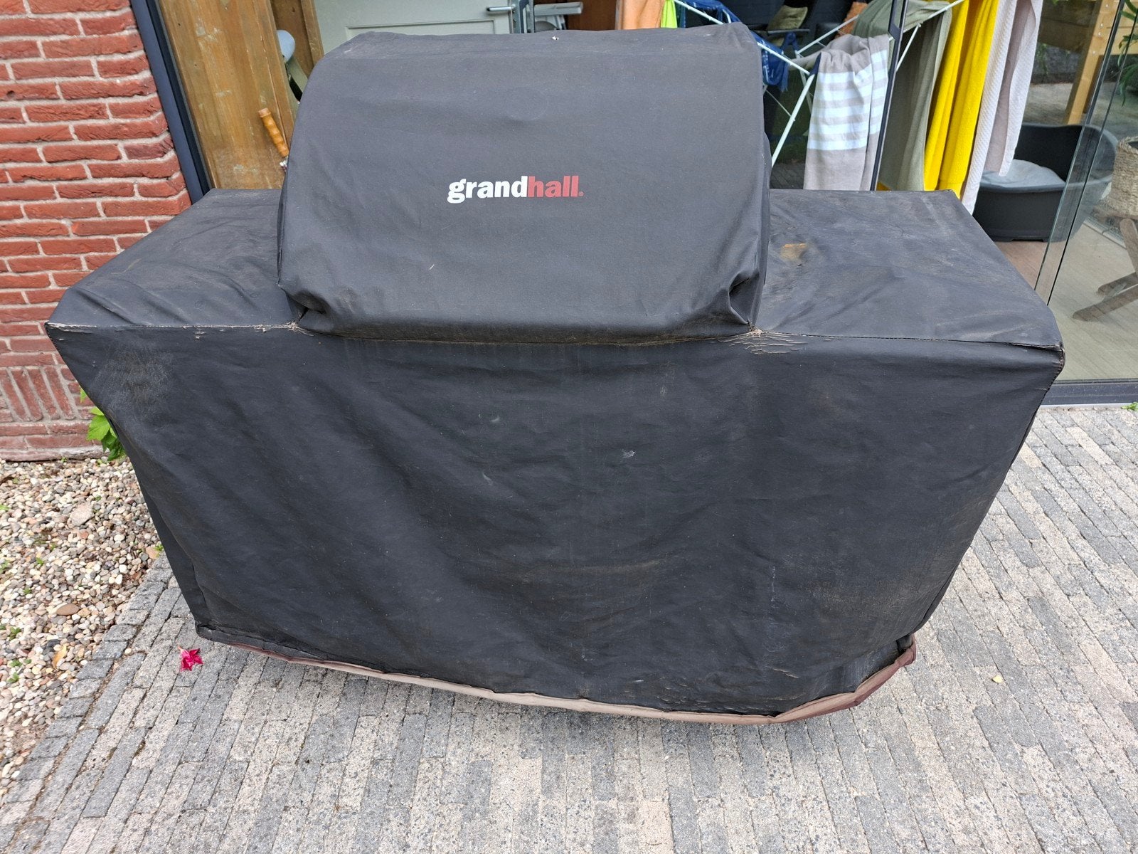 Grandhall gas BBQ met hoes en 2 gasflessen, Ophalen, Gebruikt, Grandhall