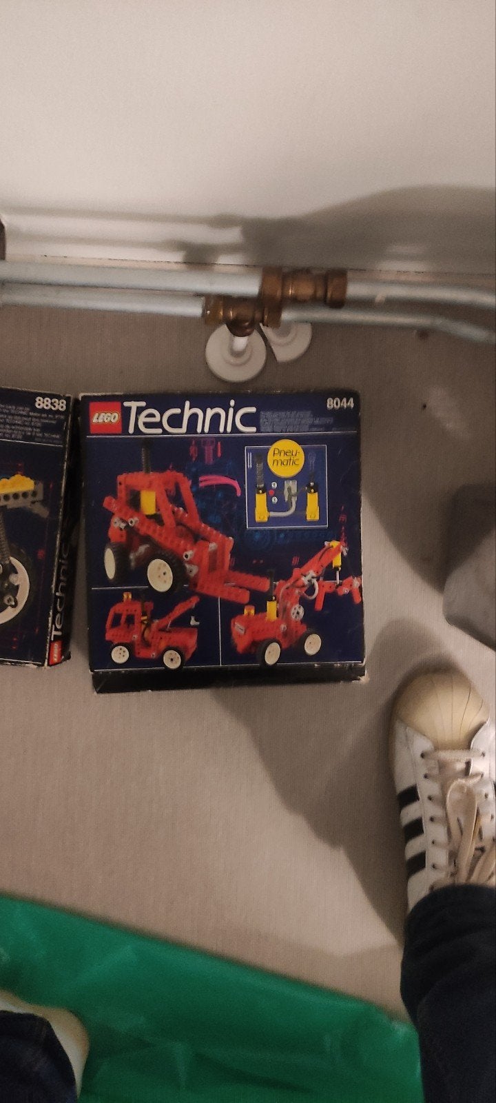 LEGO Technic 8044 Pneumatic Kraanwagen Vintage, Compleet, Gebruikt, Lego, Ophalen of Verzenden