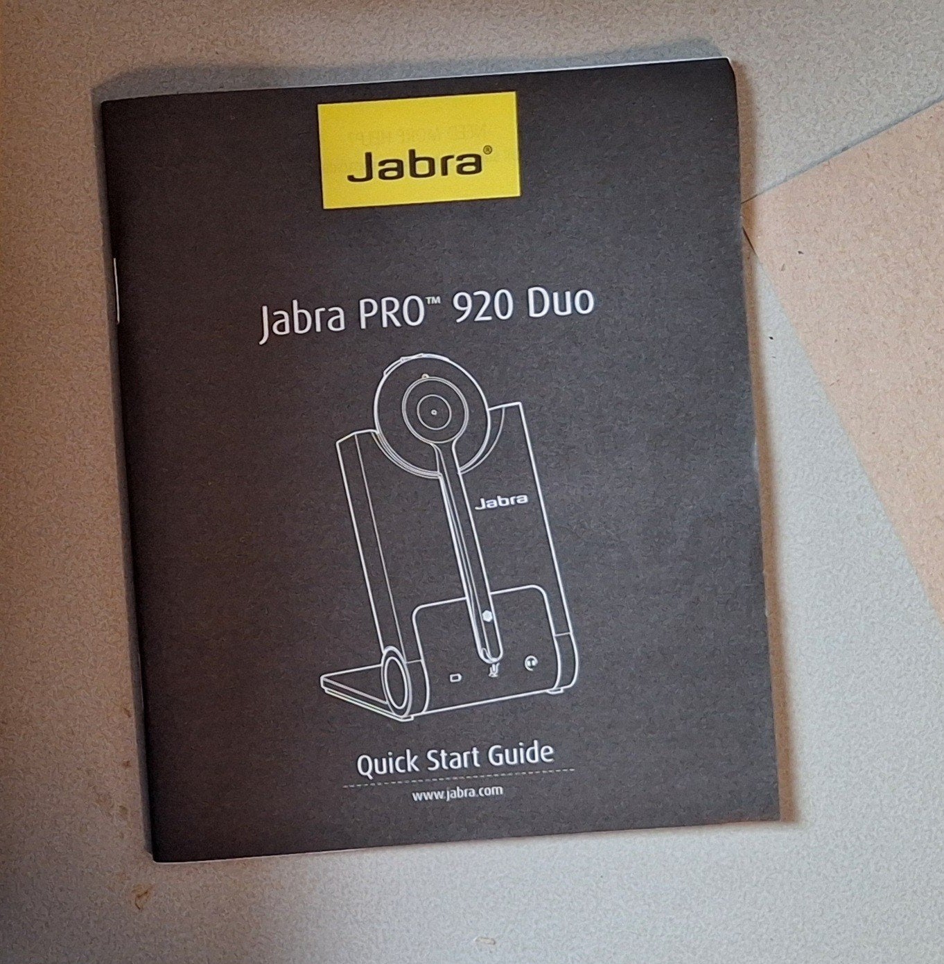 Jabra PRO 920 Duo Draadloze Headset - Nieuw in Doos, Nieuw, Over-ear, Jabra, Zwart