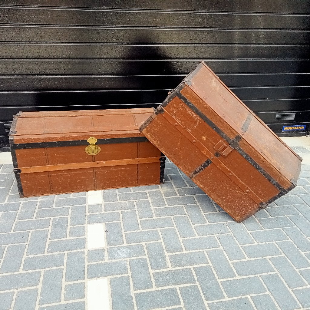 Twee hutkoffers, Ophalen of Verzenden