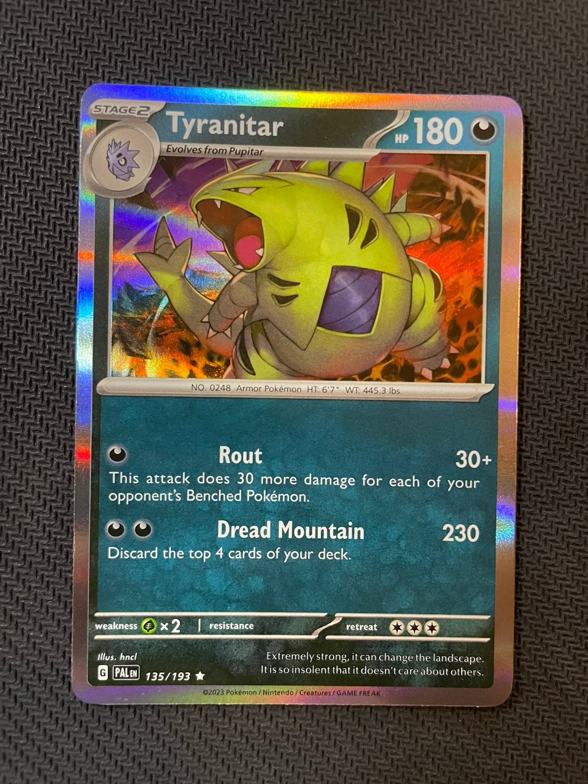 Tyranitar Rare 135/193 Holo Paldea Evolved Packfresh, Ophalen of Verzenden